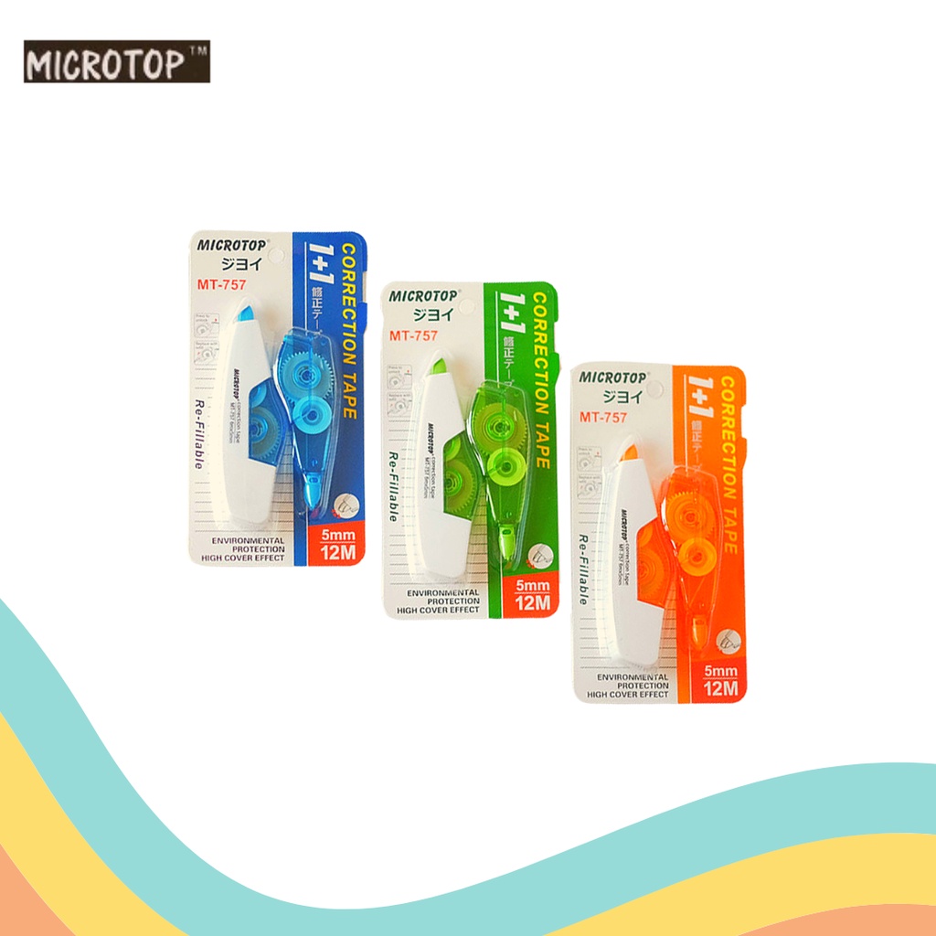 Jual CORRECTION TAPE MICROTOP MTP-757 (1 PCS) | Shopee Indonesia