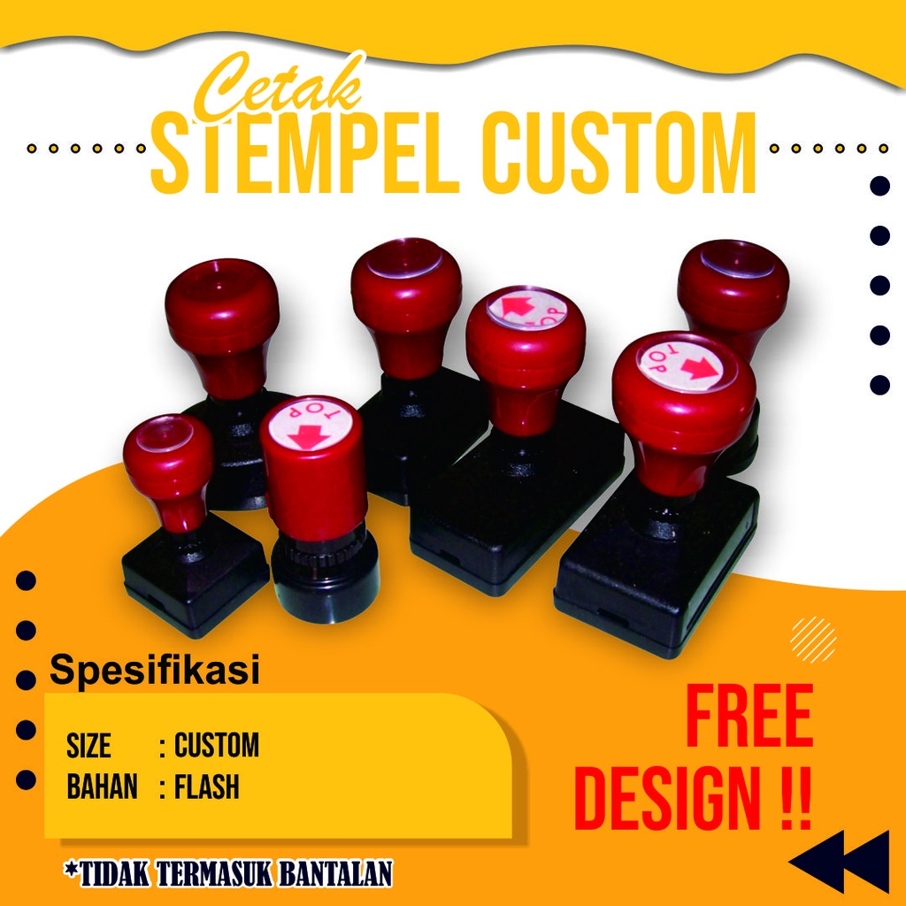 Jual Stempel otomatis / stempel custome / stempel murah | Shopee Indonesia