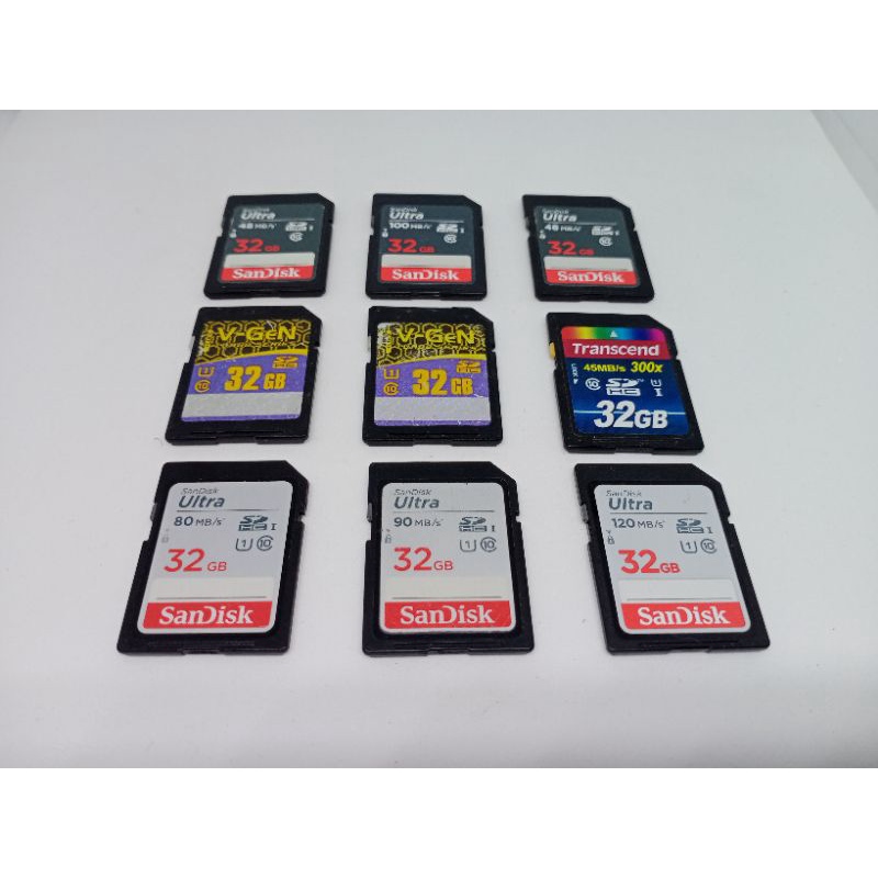 Jual MEMORY KAMERA SANDISK VGEN TRANSCEND 128GB 64GB 32GB 1GGB 8GB