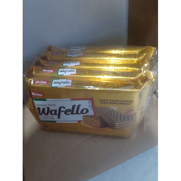 Jual Wafello - Wafer dengan varian rasa butter caramel (Pack) | Shopee ...