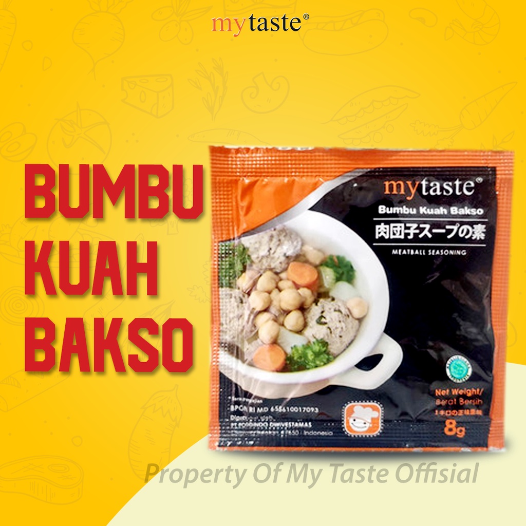 Jual My Taste Bumbu Kuah Bakso Sachet 1 Renceng Isi 10 Sachet Shopee Indonesia 