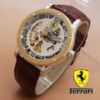 Jual Ferrari Skeleton Leather (Combi Brown Leather) | Shopee Indonesia