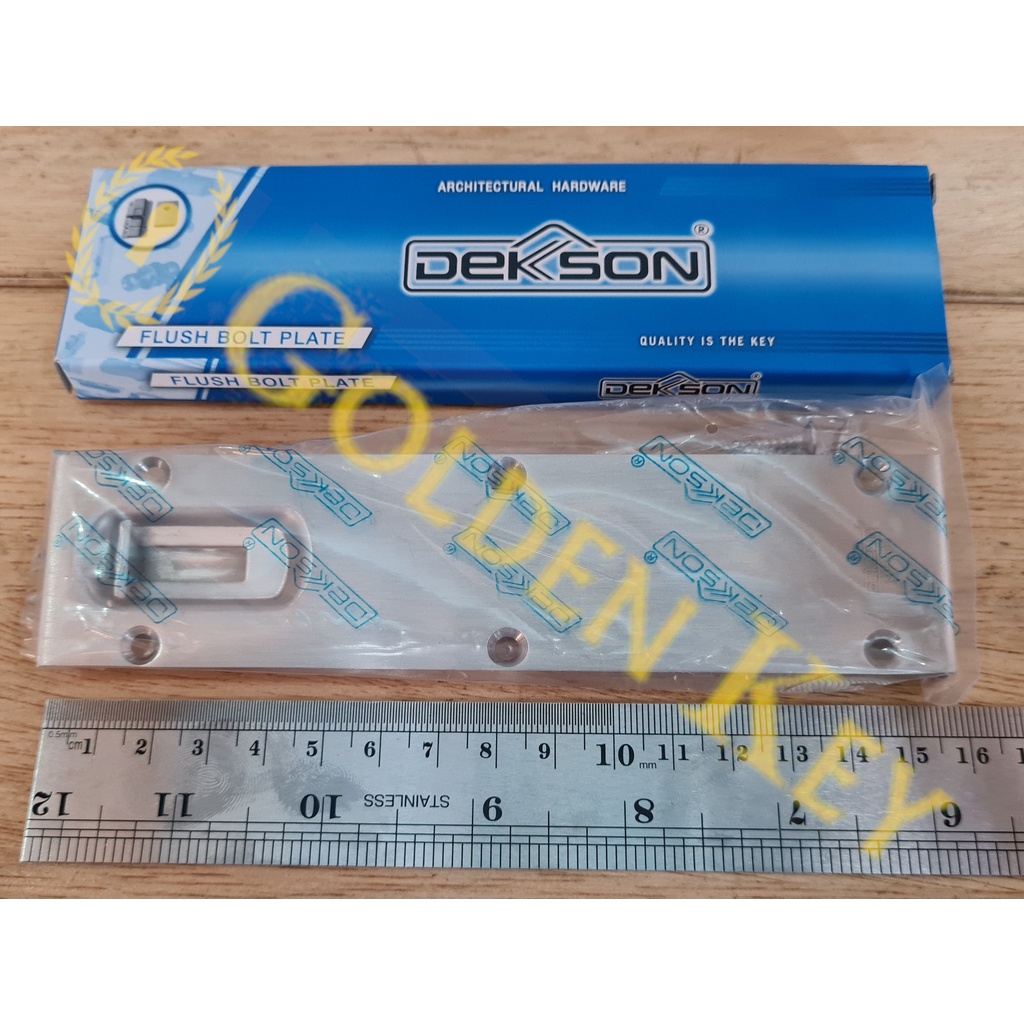 Jual Flush Bolt Plate Dekkson Dekson FBP 6" Inch Grendel Slot Tanam