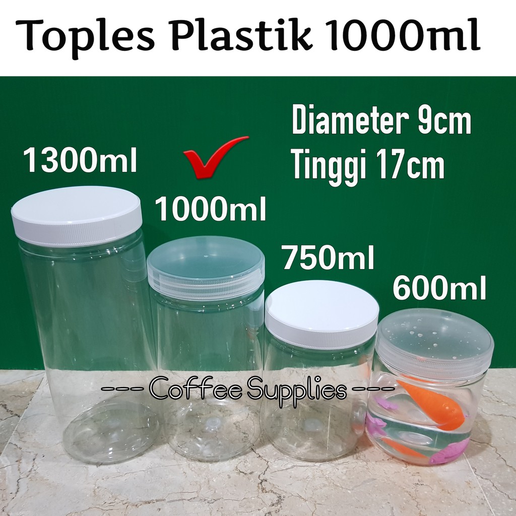 Jual Toples Plastik Cilinder Ml Jar Cylinder Pet Plastic Kemasan Tabung L Liter Shopee