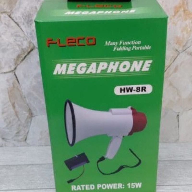 Jual MEGAPHONE TOA KECIL FLECO MULTIFUNGSI HW8R TOA PENGERAS SUARA SUPER MURAH FLECO ORIGINAL