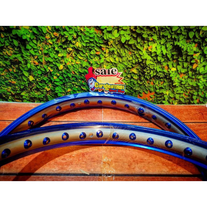 Jual Velg Akront Morad Spain Alloy Model Cekung Twotone Blue Silver ...