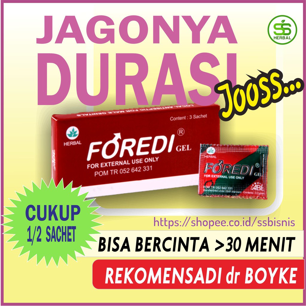 Jual Obat Kuat Oles Sex Pria Tahan Lama Original Foredi Gel Shopee