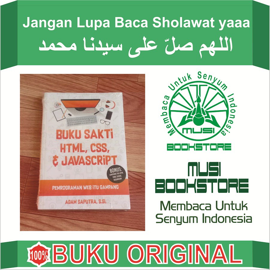 Jual Buku Sakti Html Css Javascript Original Musibook Bukuasli Shopee