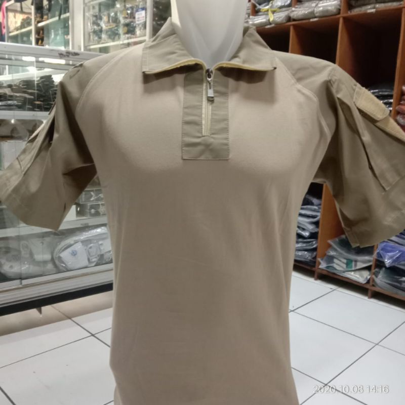 Jual Kaos Tactical BDU Polos Crem Lengan Pendek|Baju Tactical | Shopee ...