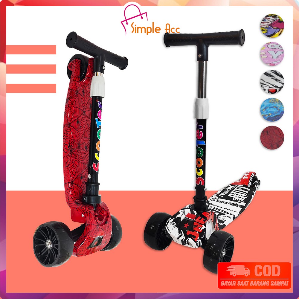 Jual DO-M252 Mainan Skuter Anak Karakter Scooter Roda 3 Otoped Anak