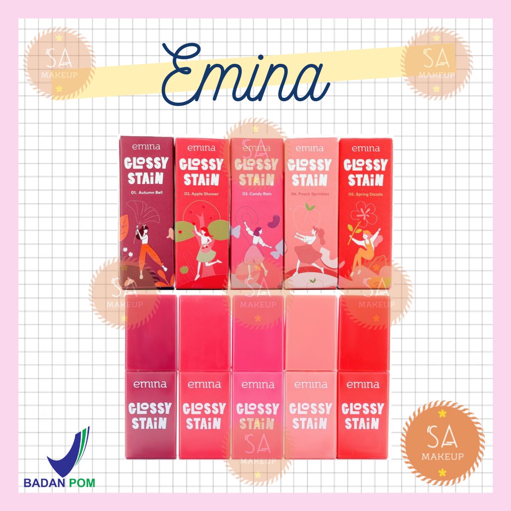 Jual Emina Glossy Stain Emina Liptint Lip Glossy Shopee Indonesia