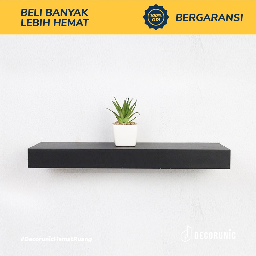 Jual Decorunic Floating Shelf Rak Dinding Minimalis Ukuran Cm