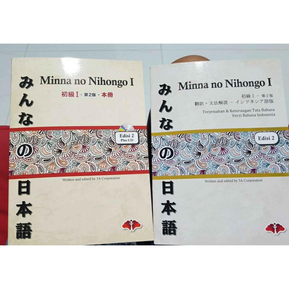 Jual Minna No Nihongo 1 ( N5 ) [ 1 SET 2 BUKU ] Edisi Ll Buku Bahasa ...