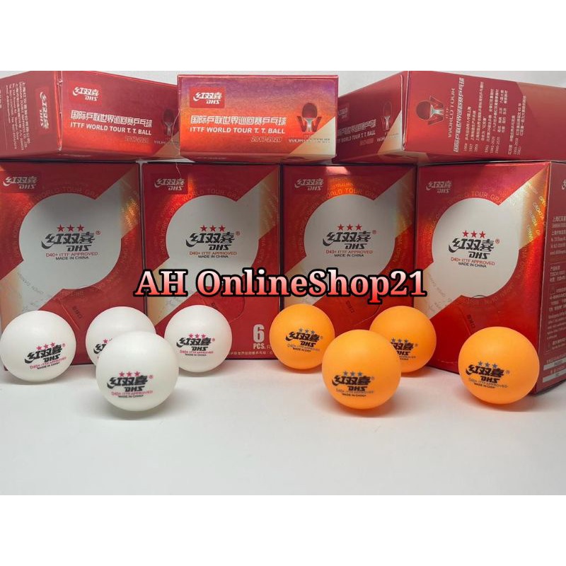 Jual Bola Ping Pong / Ball Tenis Meja DHS D40+ 3 Bintang | Shopee Indonesia