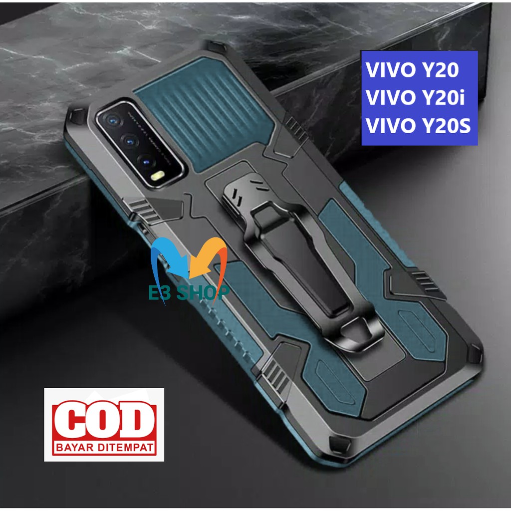 Jual CASE HP VIVO Y20/Y20i/Y20S CASING STANDING BACK KLIP HARD