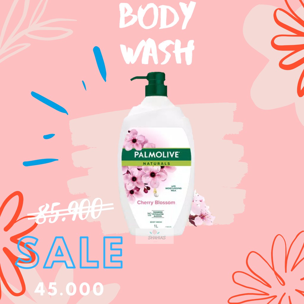 Jual Palmolive Naturals Cherry Blossom Body Wash (1000ML) Shopee
