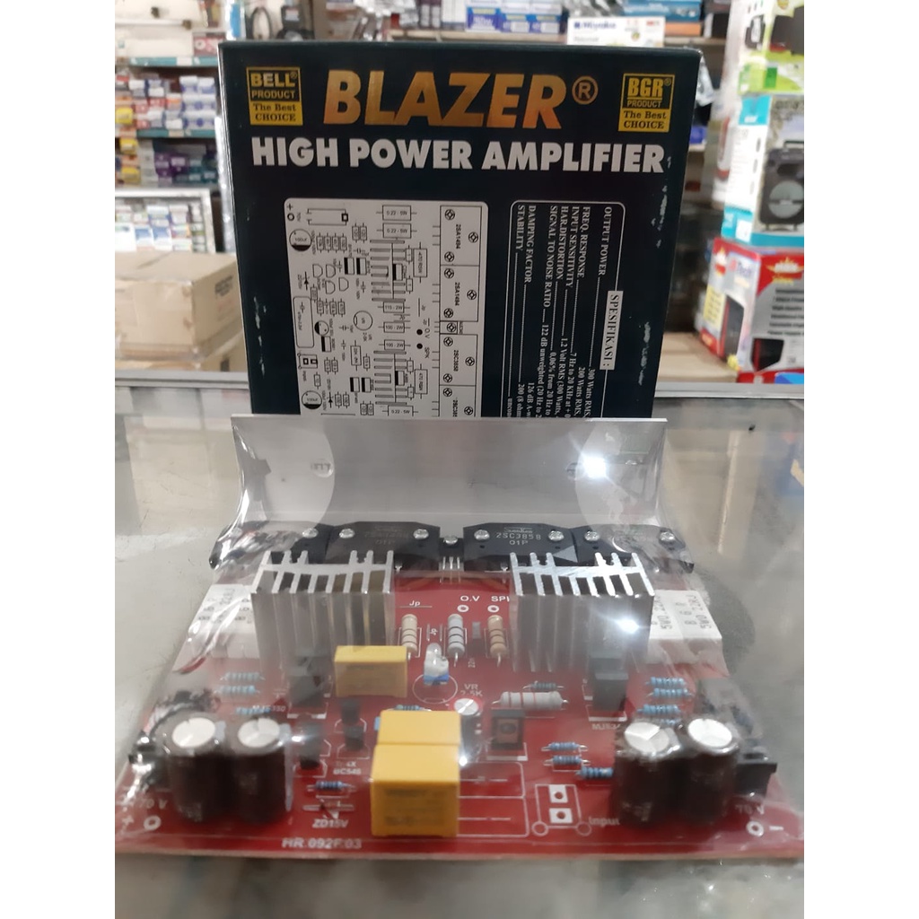 Jual kit power amplifier blazer 500watt transistor sanken original
