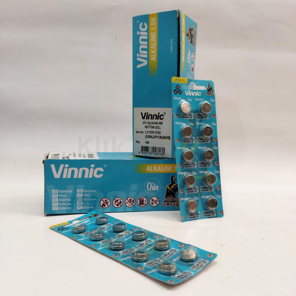 VINNIC - 20 Pilas AG10, LR54, L1131F, 389