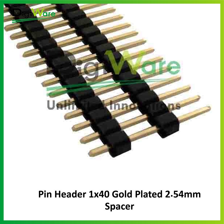 Jual Pin Header 1x40 Gold Plated 2.54mm Spacer | Shopee Indonesia
