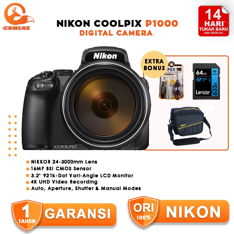 Jual Nikon COOLPIX P1000 Digital Camera Shopee Indonesia