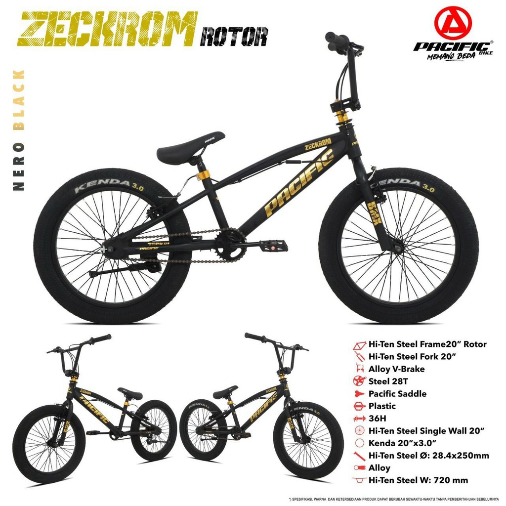 Jual Sepeda BMX 20 Pacific Zeckrom 3.0 Rotor Shopee Indonesia