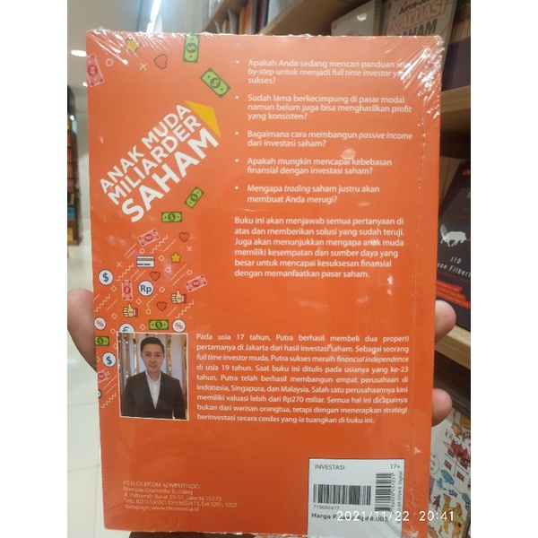 Jual Anak muda miliarder saham - Andika sutoro putra | Shopee Indonesia