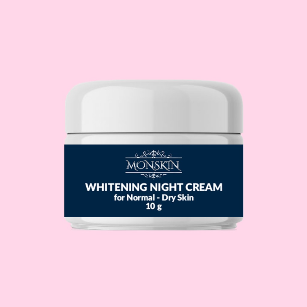 Jual MONSKIN Whitening Night Cream for Normal Skin 10 g Shopee Indonesia