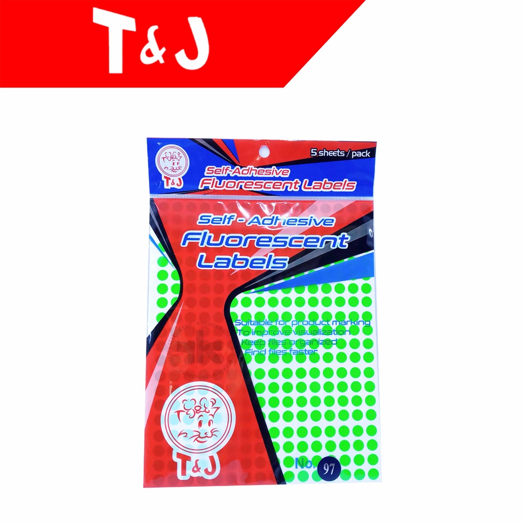 Jual Tom & Jerry TJ Label 97 Bulat D8mm Label Bulat T&J Warna ...