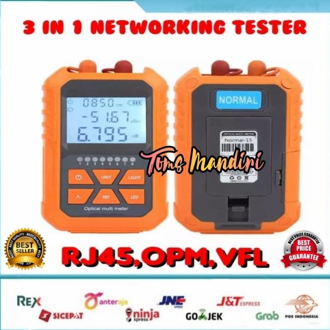 Jual NETWORK PERALATAN JARINGAN OPM TESTER VFL MINI 3 IN 1 FIBER OPTIC