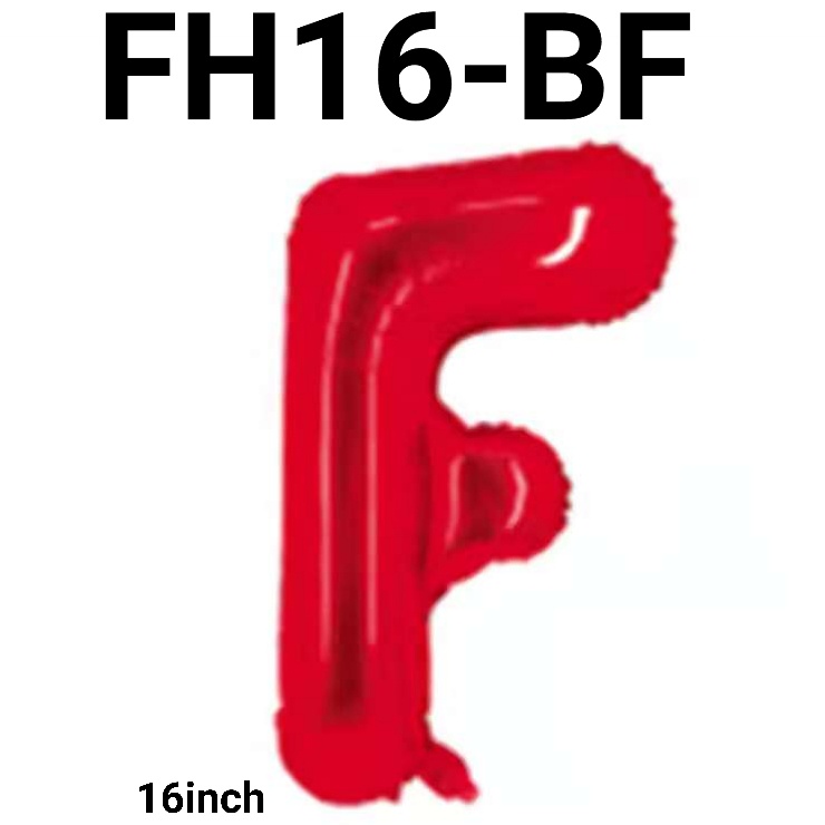 Jual FH16-B Balon Foil Huruf Abjad Nama 16 Inch 40 Cm Merah Red (Balon ...