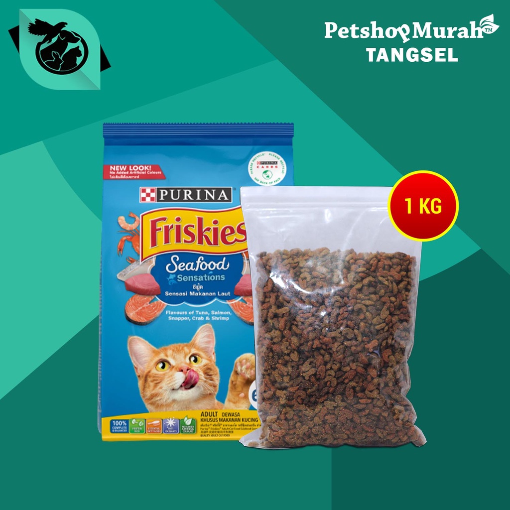 Jual Makanan Kucing Friskies Repacking 1kg Cat Food Dry Friskis Re ...