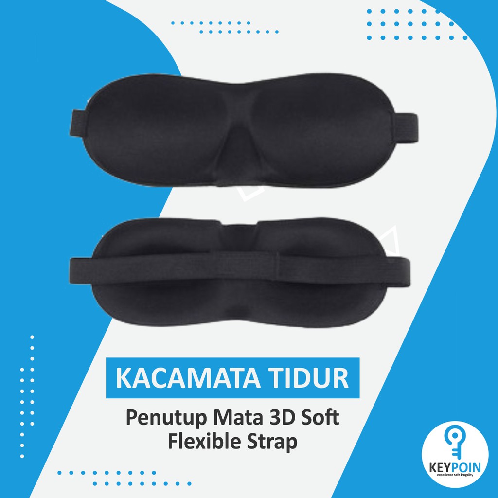 Jual Kacamata Tidur / Penutup Mata Pelindung Mata Flexible Strap