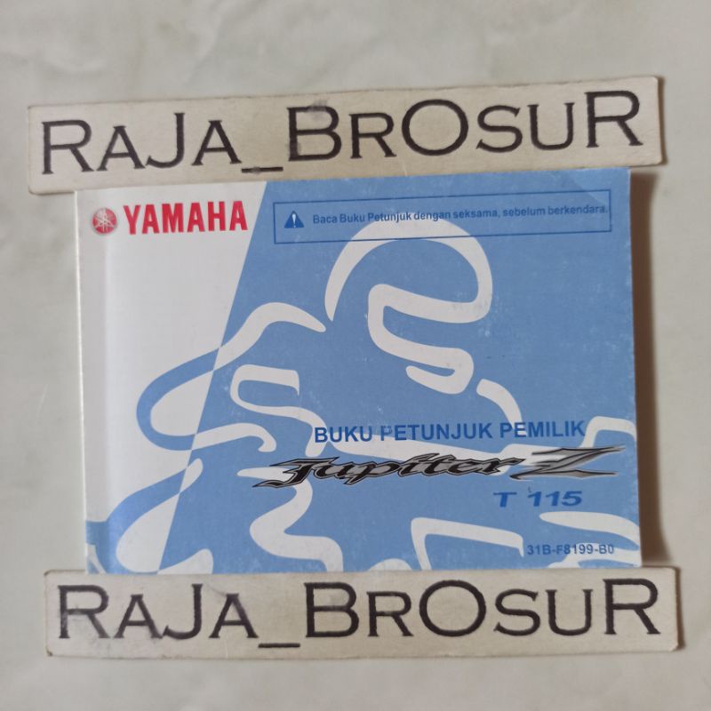 Jual Buku petunjuk pemilik/Manual Book Yamaha Jupiter Z/Jupiter Robot