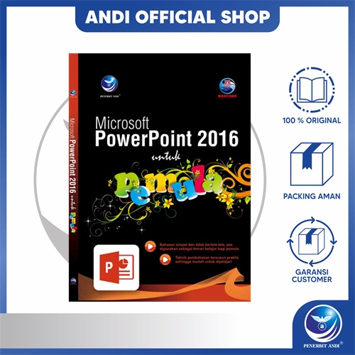 Jual Penerbit Andi - Buku Microsoft PowerPoint 2016 Untuk Pemula ...