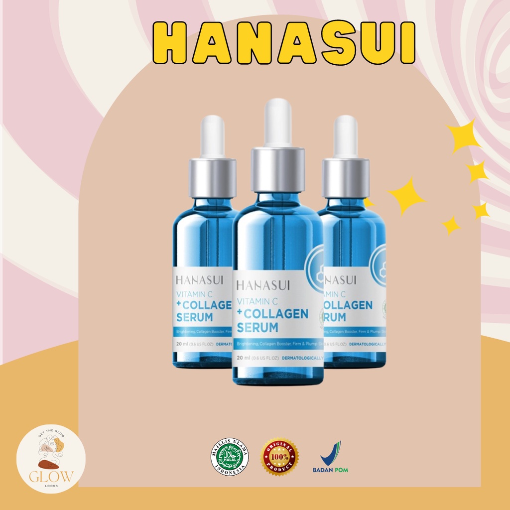 Jual HANASUI Vitamin C + Collagen Serum New Look & Improved Formula ...