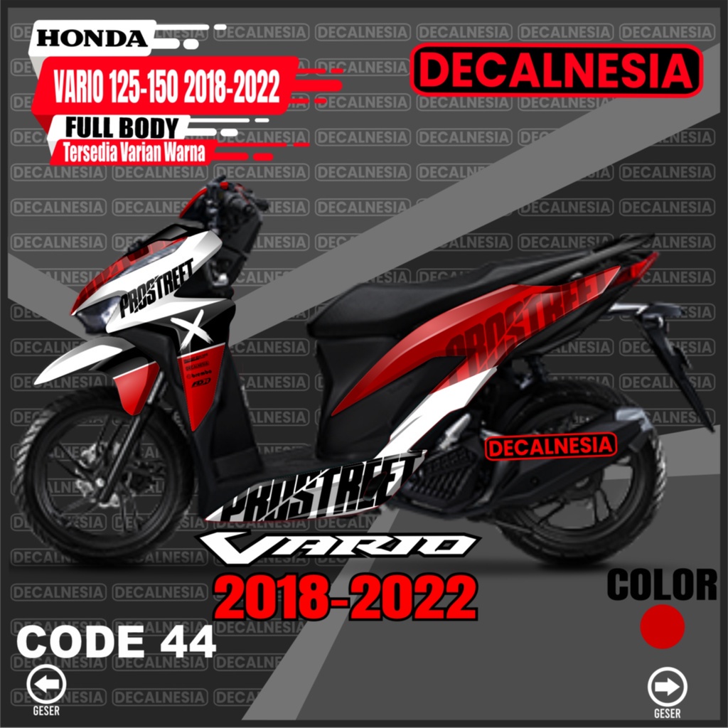 Jual Sticker Decal Vario Full Body All New 150 125 Tahun 2018 2019 ...