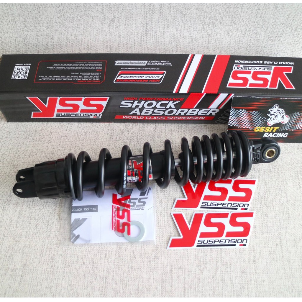 Jual Shock YSS Pro Plus 330mm Vario 125-150-Beat fi-Scoopy Fi Black ...