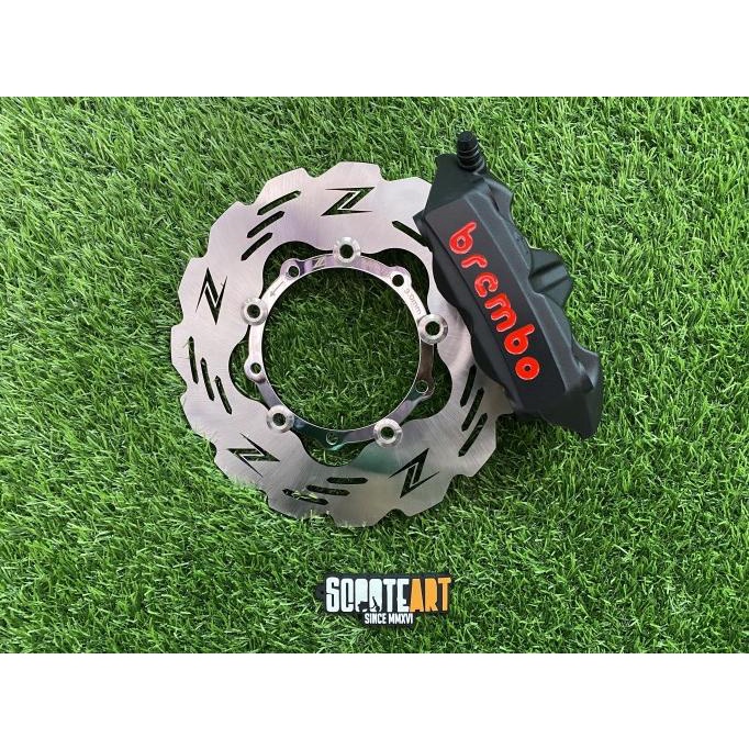 Jual Caliper Brembo Monoblock M4 + Floating Disk Zelioni Vespa Matic