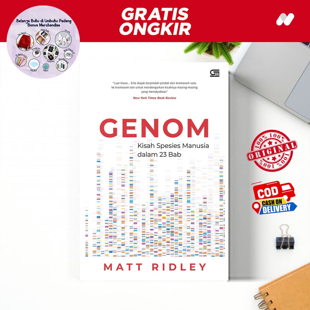 Jual Buku Genom: Kisah Spesies Manusia Dalam 23 Bab karya Matt Ridley ...
