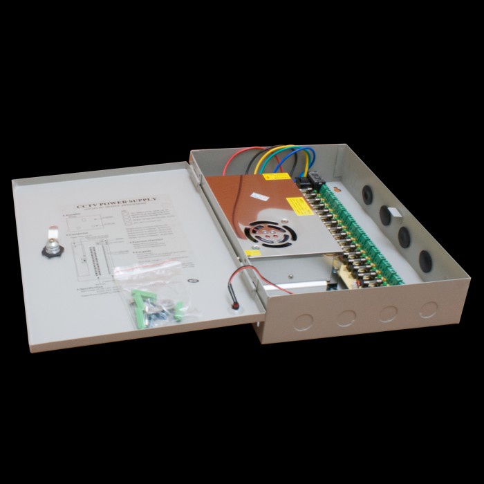 Jual Power Jaring Box 12V 20A 18 Channel Disertai Fuse Pengaman ...
