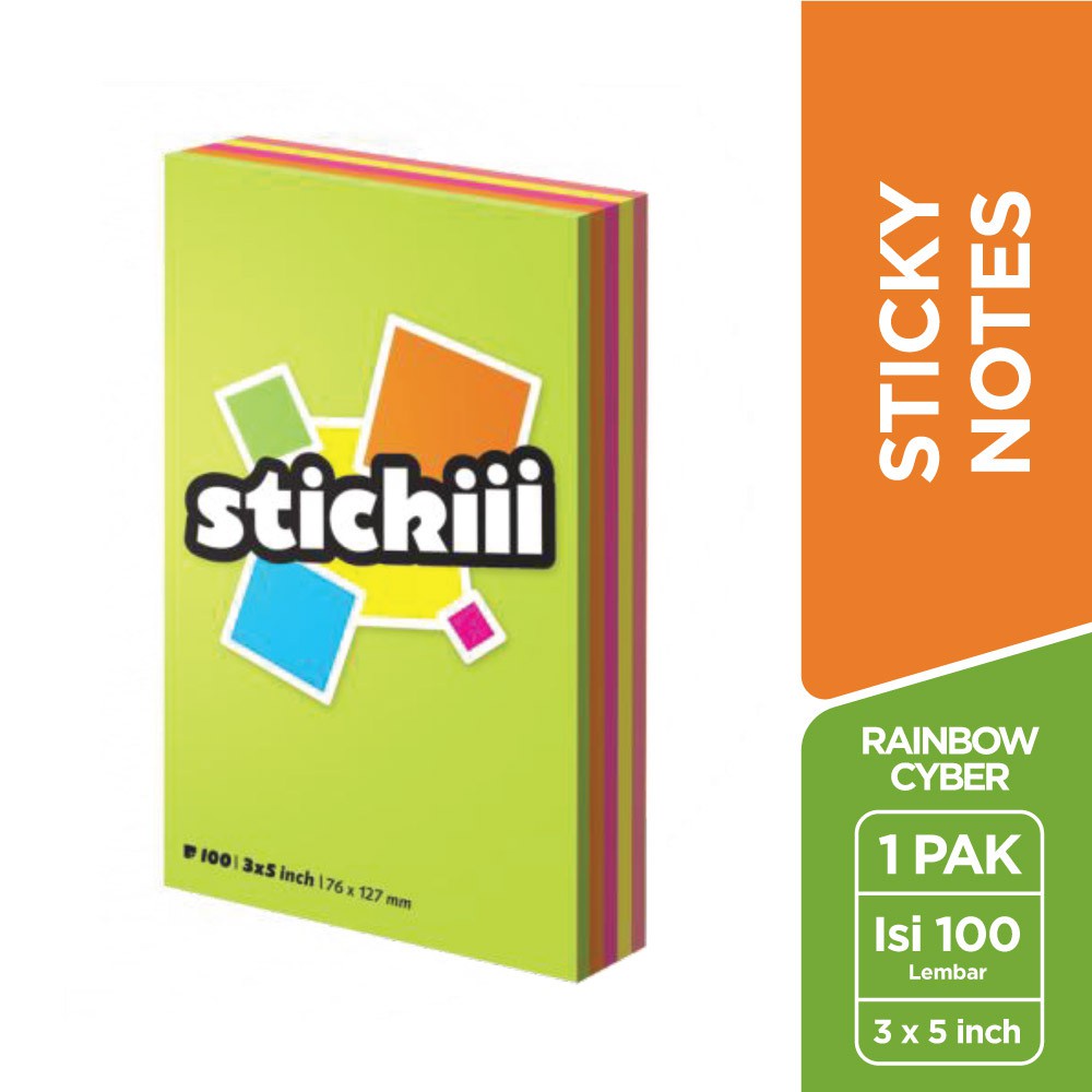 Jual Sticky Memo Sticky Notes 3x5 inch | Shopee Indonesia