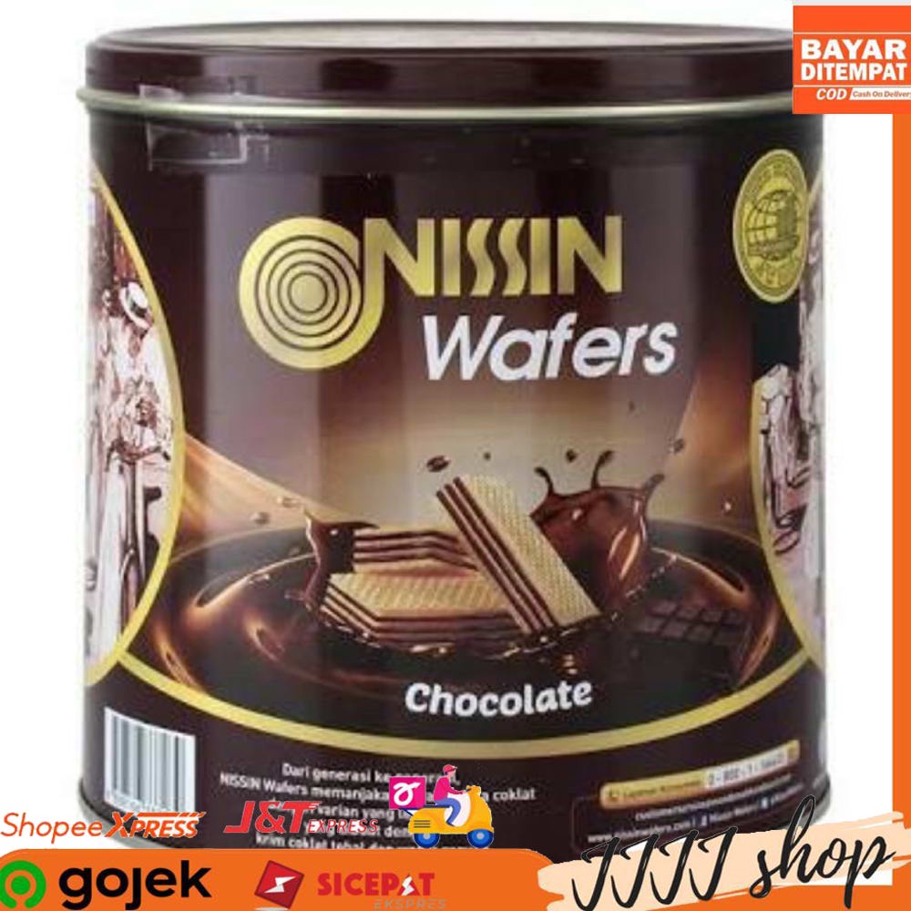 Jual Nissin Wafers Chocolate Snack Wafer Cemilan Rasa Coklat Kemasan