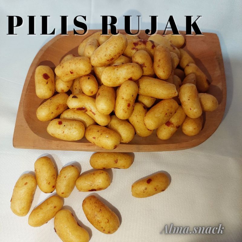 Jual TERMURAH 250GR PILUS RUJAK / PILUS PEDAS MANIS / SNACK ENAK / ALMA ...