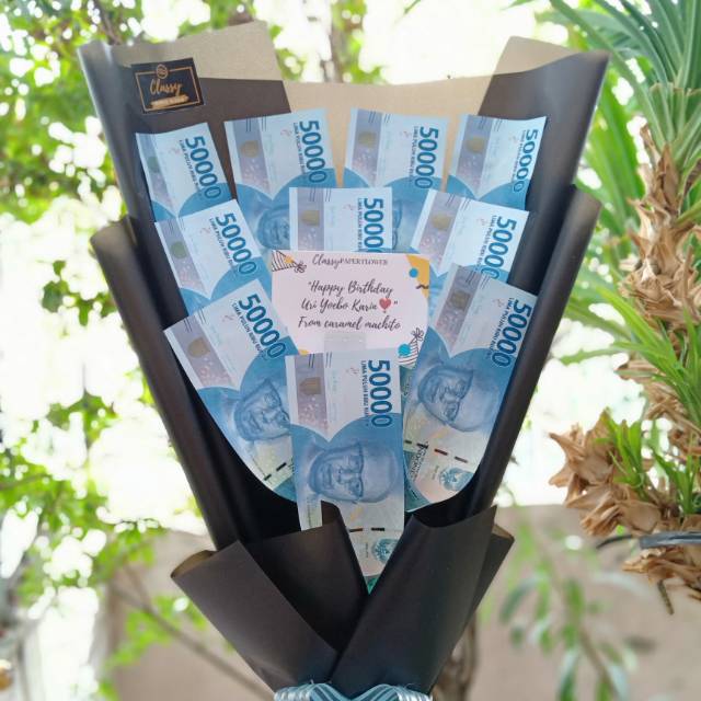 Jual Small Standing Money Bouquet Bucket Buket Uang Asli Bunga Uang Asli Hadiah Wisuda 