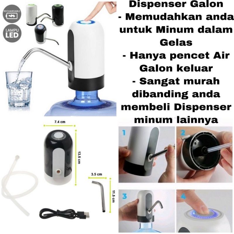 Jual Dispenser Air Galon Pompa Galon Elektrik Dispenser Air Elektronik Shopee Indonesia 1629