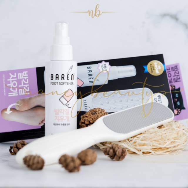 Jual BAREN FOOT CALLUS ERASER HOME SET FOOT SOFTENER (80ml) + SCRUB