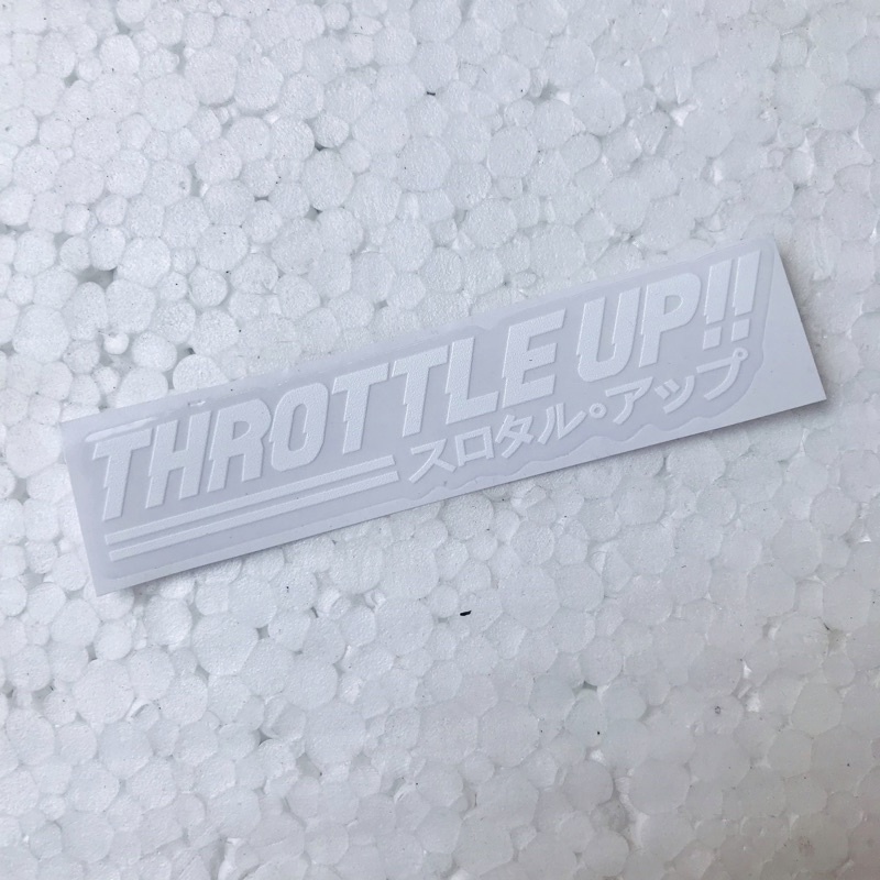 Jual Sticker Throttle Up Hologram dan Orajet Cutting Laminasi Glossy ...