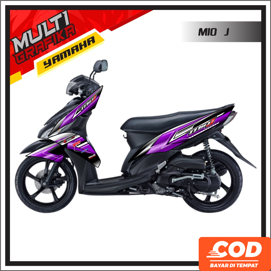 Jual Striping MIO J Stiker Decal Sticker Motor YAMAHA mioj F1 2012 2013 ...