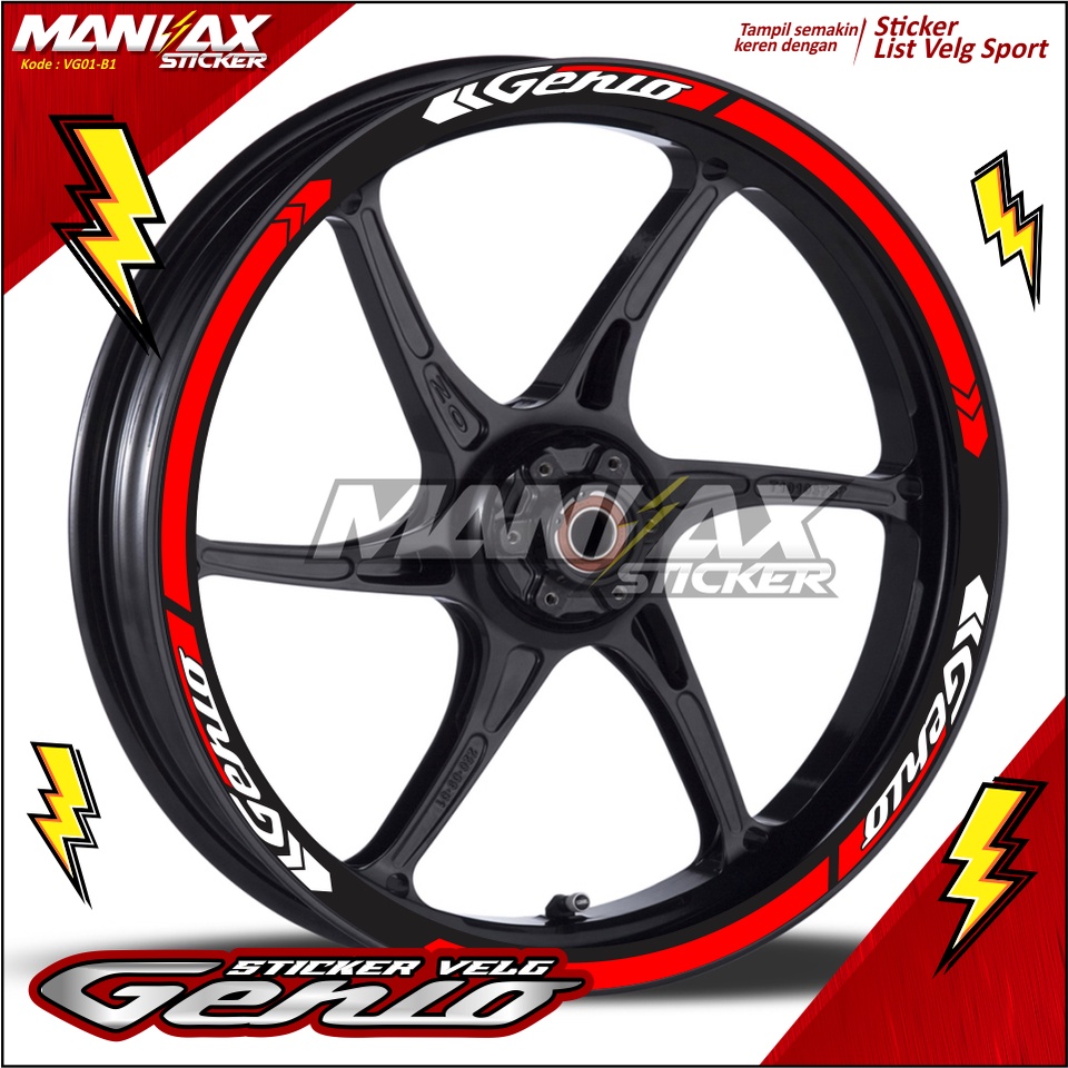 Jual Cutting Velg GENIO Sticker Velg GENIO Stiker Velk GENIO | Shopee ...
