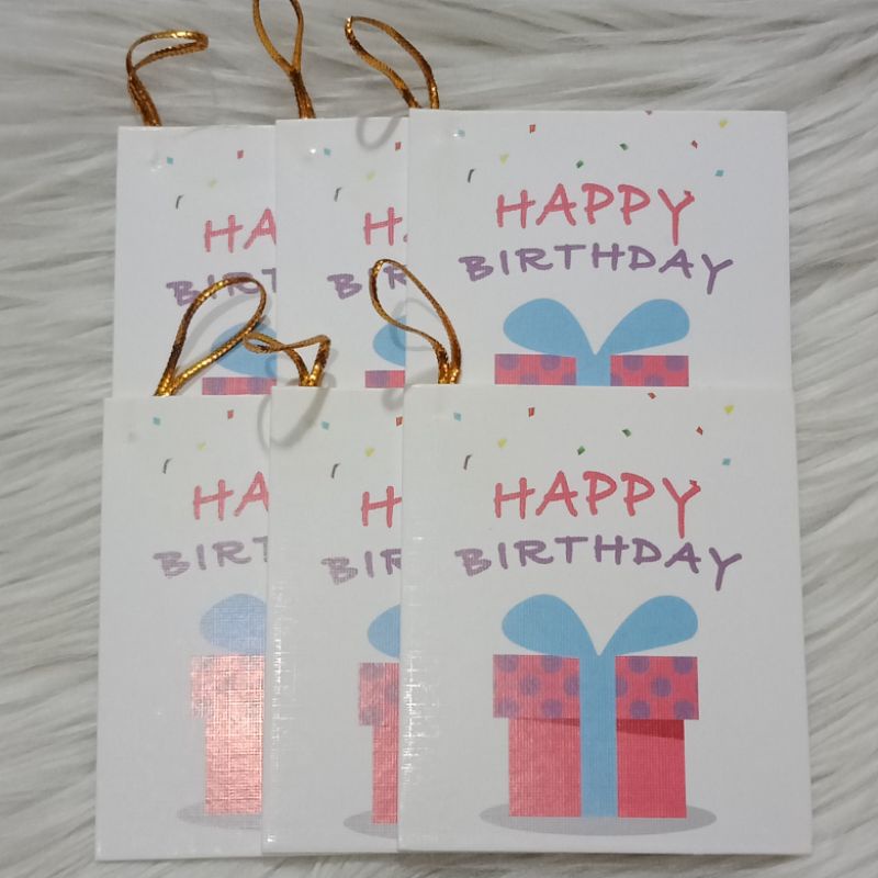 Jual kartu ucapan ulang tahun kotak kado merah | Shopee Indonesia